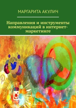 Маргарита Акулич Направления и инструменты коммуникаций в интернет-маркетинге обложка книги