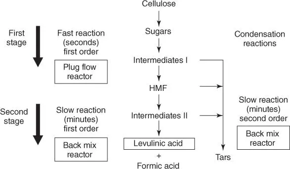 Figure 22 Acidcatalyzed valorization of cellulose via the Biofine process - фото 13