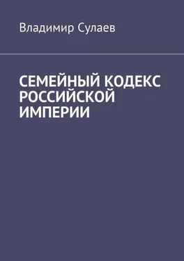 Владимир Сулаев Семейный кодекс Российской империи обложка книги