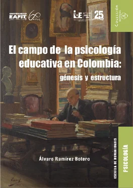 Álvaro Ramírez Botero El campo de la psicología educativa en Colombia: génesis y estructura обложка книги