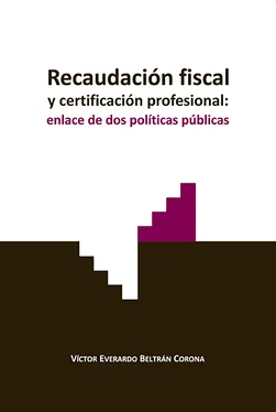 Víctor Everardo Beltrán Corona Recaudación fiscal y certificación profesional: enlace de dos políticas públicas обложка книги