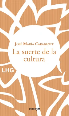 José María Carabante La suerte de la cultura обложка книги