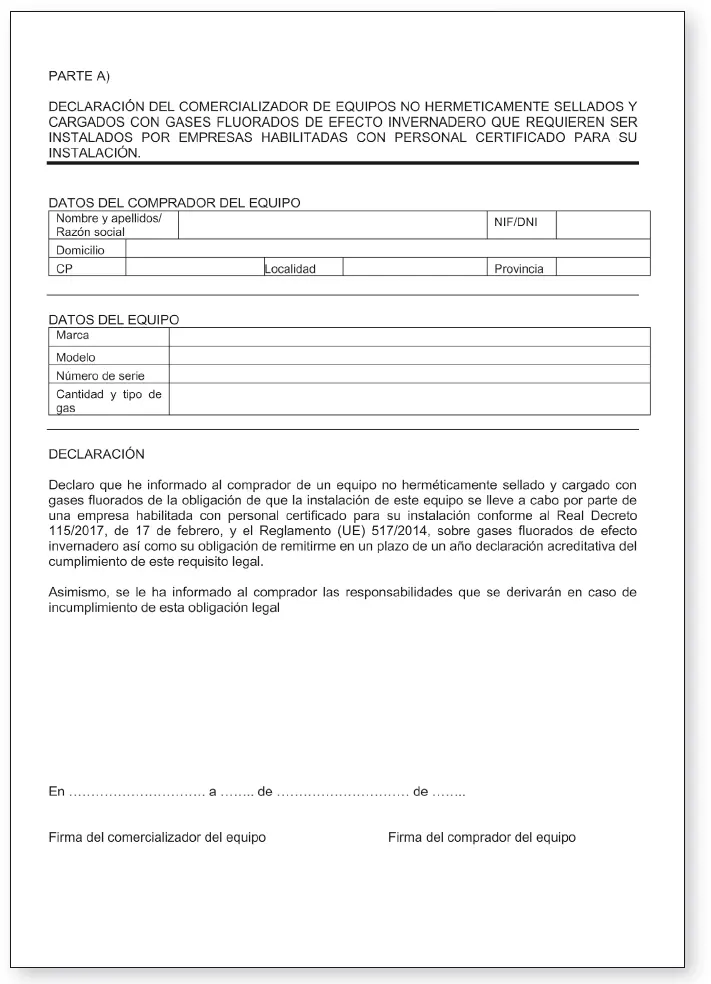 Documentos en el caso de comercialización de equipos no herméticamente sellados - фото 11