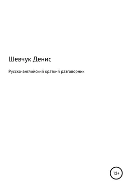 Денис Шевчук Русско-английский краткий разговорник обложка книги