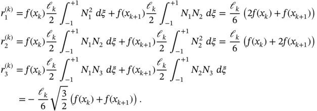 Exercise 111Assume that is a linear function on Ik Using the Legendre shape - фото 390