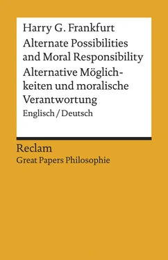 Harry G. Frankfurt Alternate Possibilities and Moral Responsibility / Alternative Möglichkeiten … обложка книги