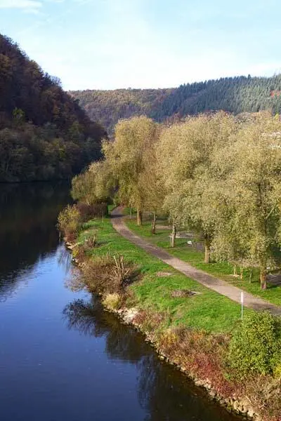 In Neckargerach lädt ein idyllischer Weg am Neckar zum Spazierengehen und - фото 4
