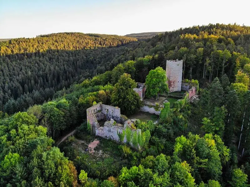 Ruine der Burg Wildenberg Dass die ehemals mächtige Burg heute eine Ruine ist - фото 37