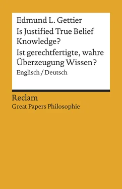 Edmund L. Gettier Is Justified True Belief Knowledge? / Ist gerechtfertigte, wahre Überzeugung Wissen? обложка книги