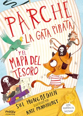 Sue Mongredien Parche, la gata pirata y el mapa del tesoro обложка книги