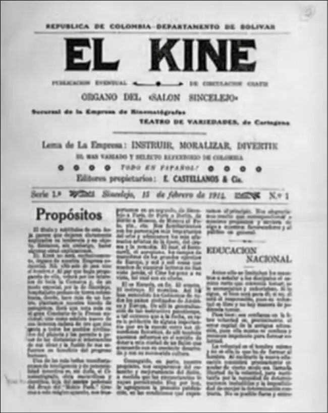 El 15 de febrero de 1913 nace en Sincelejo El Kine órgano del Salón - фото 6