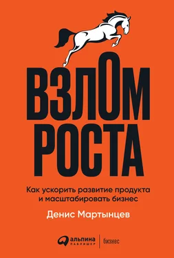 Денис Мартынцев Взлом роста. Как ускорить развитие продукта и масштабировать бизнес обложка книги