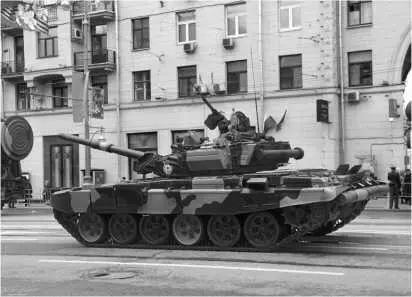 Танки T90A из состава 5й гвардейской Таманской мотострелковой бригады - фото 263
