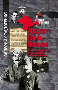 Валерий Солдатенко Россия – Крым – Украина. Опыт взаимоотношений в годы революции и Гражданской войны обложка книги