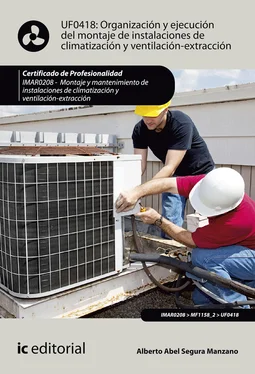 Alberto Abel Segura Manzano Organización y ejecución del montaje de instalaciones de climatización y ventilación-extracción. IMAR0208 обложка книги