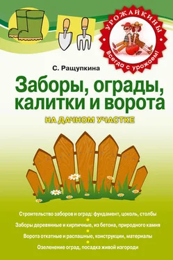 Светлана Ращупкина Заборы, ограды, калитки и ворота на дачном участке обложка книги