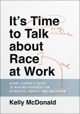 Kelly McDonald It's Time to Talk about Race at Work обложка книги
