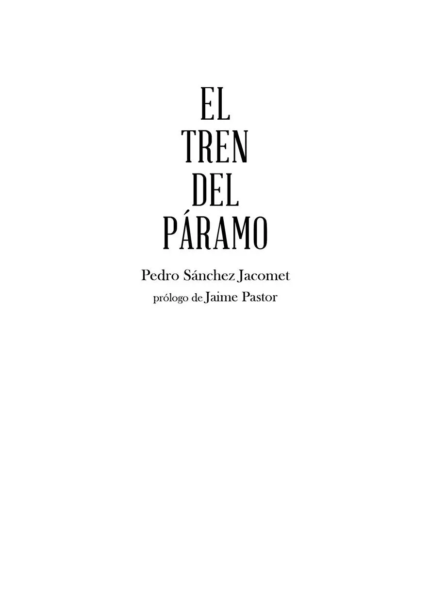 Pedro Sánchez Jacomet El tren del paramo Imagen de portada acuarela basada - фото 1