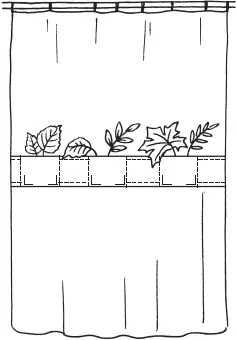 Рис 92 Занавеска с карманами На штору можно нашить несколько таких полос - фото 96