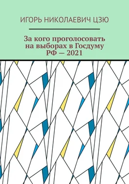 Игорь Цзю За кого проголосовать на выборах в Госдуму РФ – 2021 обложка книги