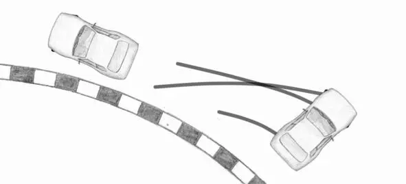 When the brake pedal was pressed both the front wheels and rear left wheel - фото 52