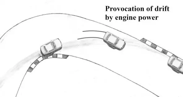To eliminate understeer at exit of the corner we sharply pressed the throttle - фото 6