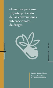 Francisco E Thoumi Elementos para una (re)interpretación de las convenciones internacionales de drogas обложка книги