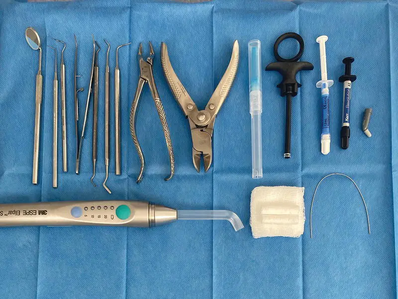 Figure 32 Basic equipment for repositioning and splinting traumatised teeth - фото 16