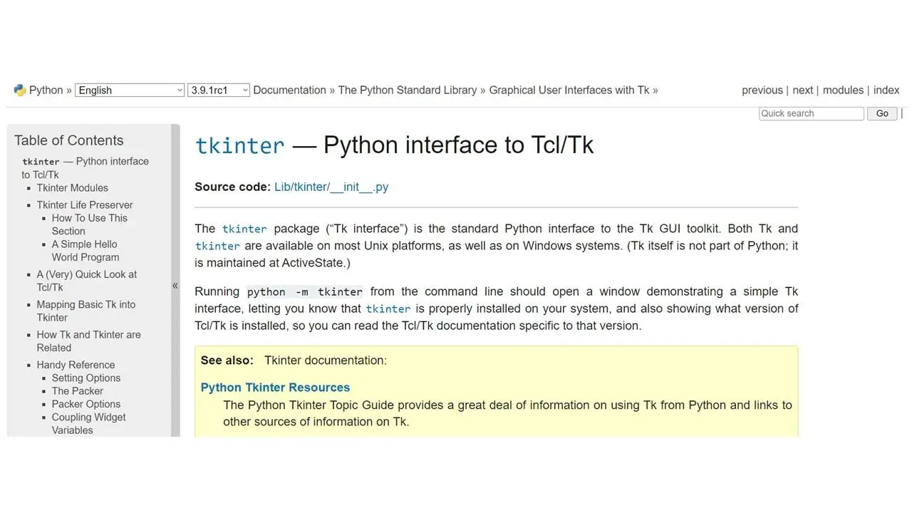 Tkinter это самая популярная библиотека для создания графического интерфейса - фото 4