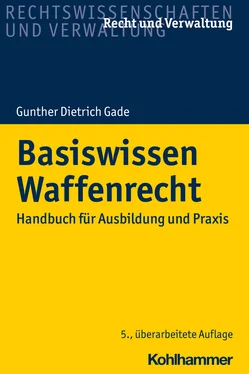 Gunther Dietrich Gade Basiswissen Waffenrecht обложка книги