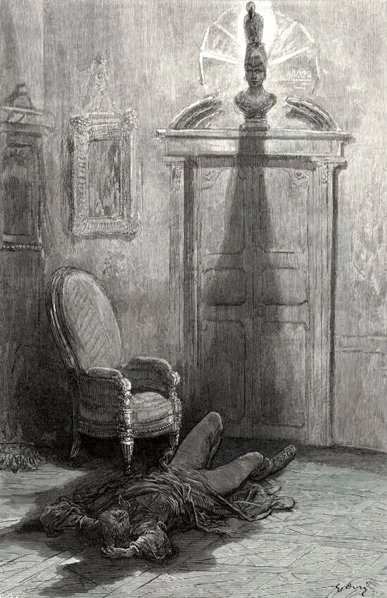 And the Raven never flitting still is sitting still is sitting On the pallid - фото 24