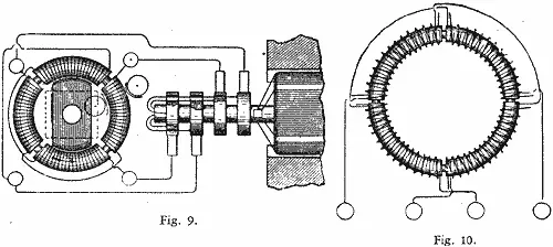 The simplest form of a synchronous motor is obtained by winding a laminated - фото 10