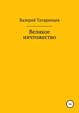 Валерий Татаринцев Великое ничтожество обложка книги