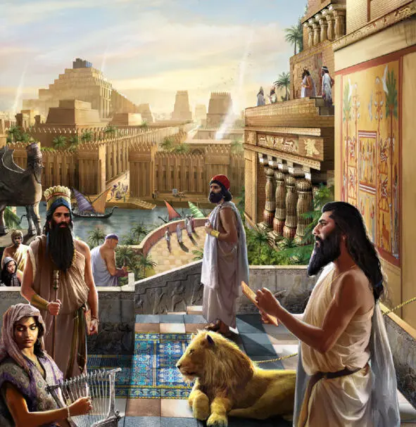Ancient Babylon Artistic painting Once upon a time ate and drank - фото 24