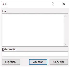 Cuadro de diálogo Ir a Las opciones de las que está compuesto dicho cuadro de - фото 104