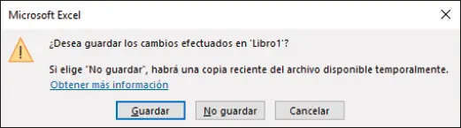 Mensaje para guardar el libro Una vez que sabes cómo cerrar libros de trabajo - фото 71