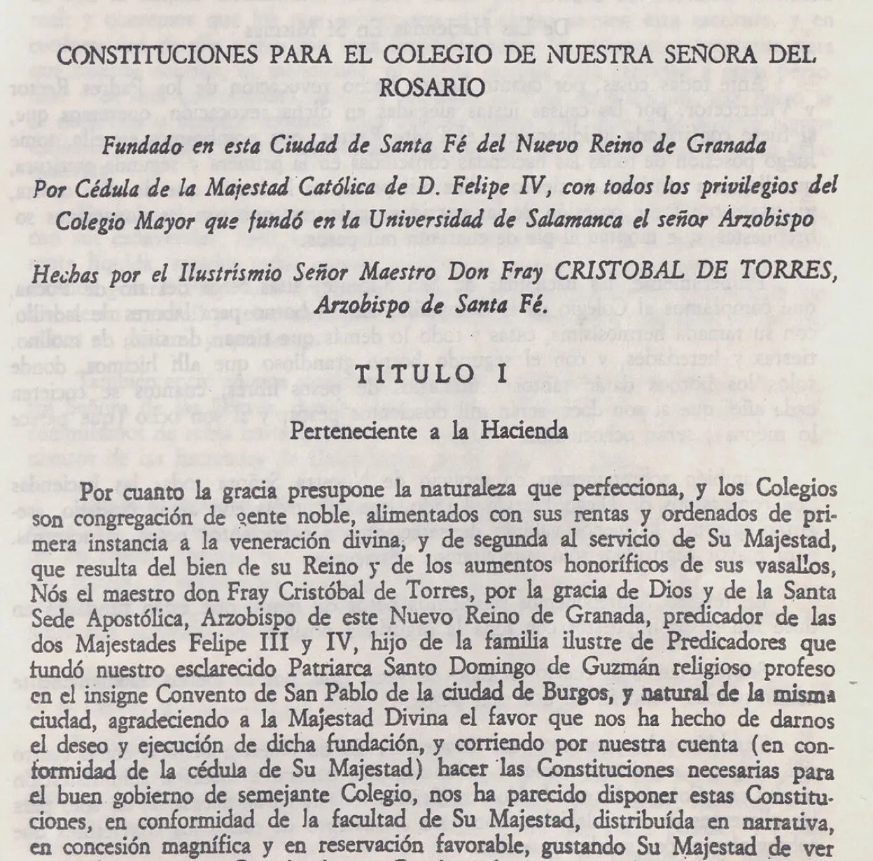 Constituciones para el Colegio de Nuestra Señora del Rosario 1653 Título I - фото 9