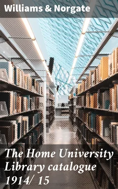 Williams Norgate The Home University Library catalogue 1914/15 обложка книги