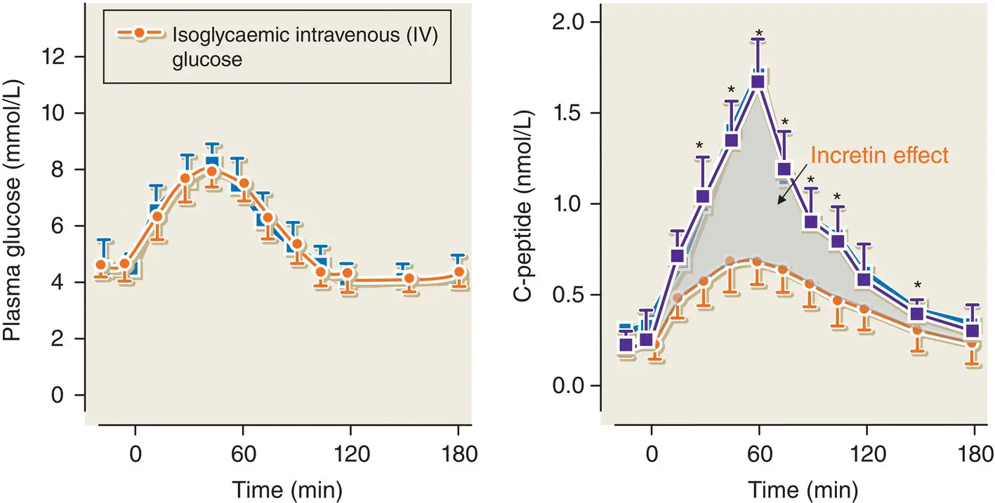 Figure 513 The classic experiment illustrating the incretin effect in normal - фото 45