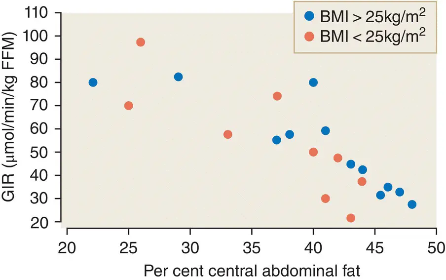 Figure 711 Insulin resistance as assessed by glucose infusion rate GIR to - фото 73