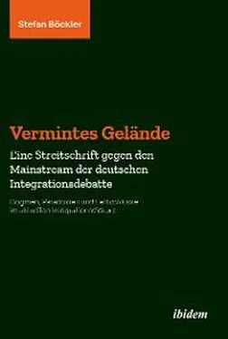 Stefan Böckler Vermintes Gelände. Eine Streitschrift gegen den Mainstream der deutschen Integrationsdebatte обложка книги