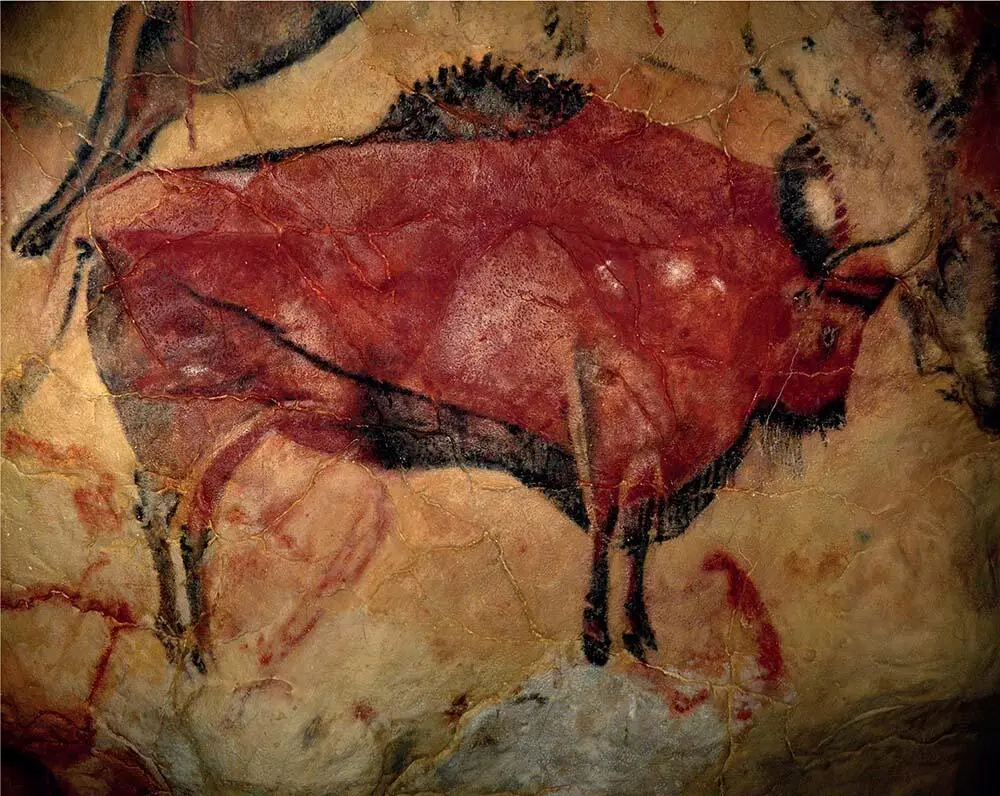 Picture of a bison from 16500 years ago in Altamira Cave Spain showing - фото 6