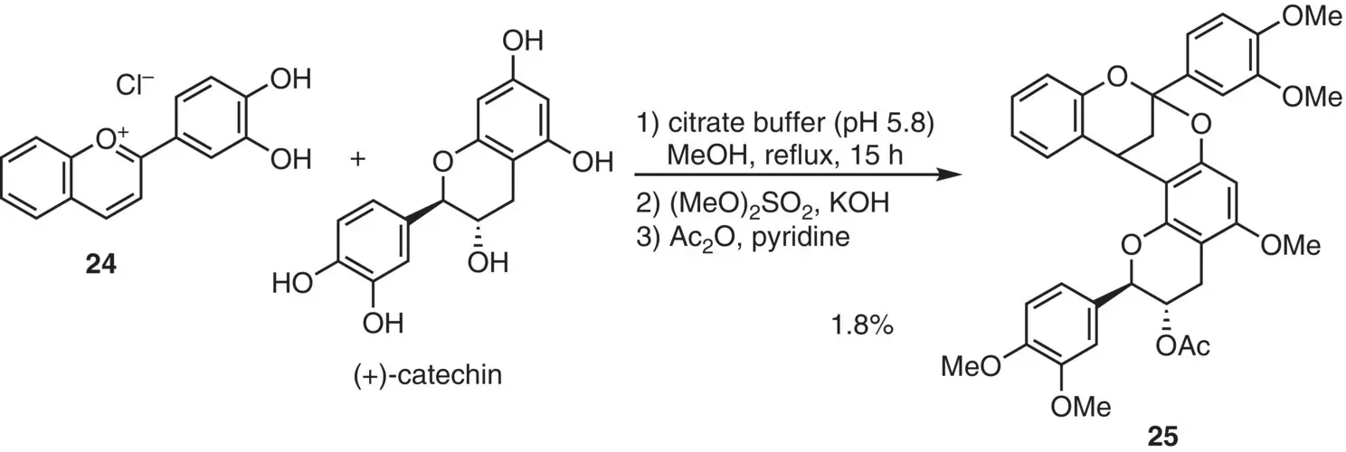 Figure 215 Early studies on annulation reaction of flavylium 24with - фото 78