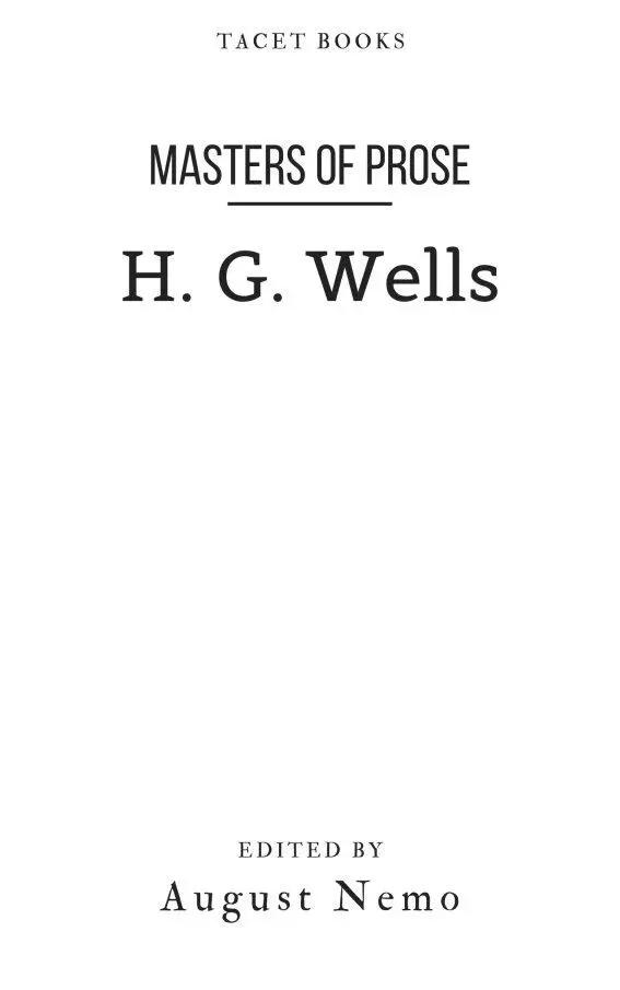 Table of Contents Title Page Author HG Wells Time Machine The - фото 1