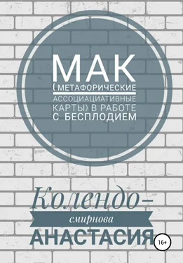 Анастасия Колендо-Смирнова МАК (метафорические ассоциативные карты) в работе с бесплодием обложка книги