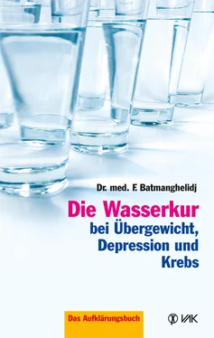 F Batmanghelidj Die Wasserkur bei Übergewicht, Depression und Krebs обложка книги