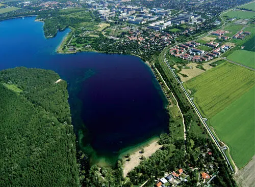 Panoramaübersicht mit Blick nach Norden vom Kulkwitzer See mit Kulkwitzer - фото 64