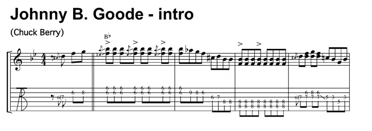Nbsp 3 Chuck Berry Johnny B Goode 1958 Neben den Begriffen Lick und - фото 3