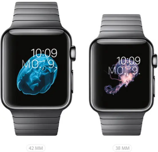 Edelstahlgehäuse Space Black Gliederarmband Space Black Abbildung Applecom - фото 4