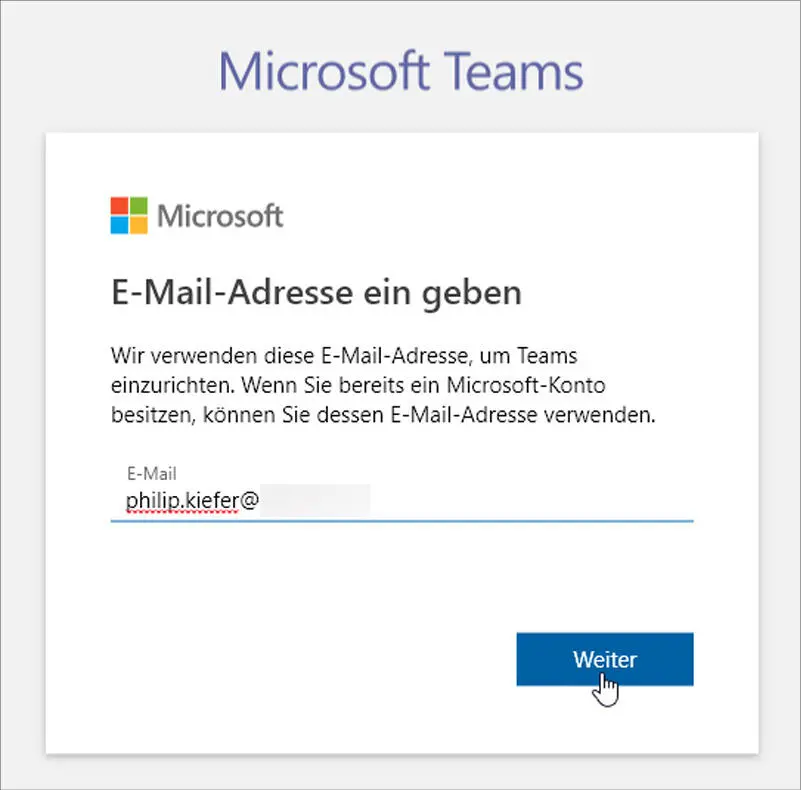 4In diesem Fall wurde für die EMailAdresse noch kein MicrosoftKonto - фото 4